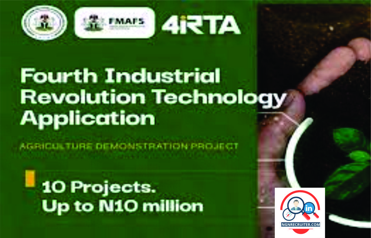FG 4IRTA Initiative In Agriculture Sector N10M Funds- Application Link and How to Apply